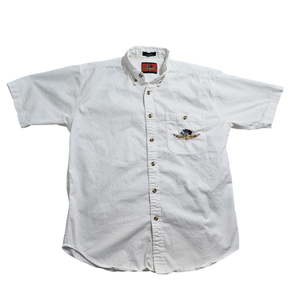 Brickyard Authentics Vintage Shirt Medium White Indianapolis Motor Speedway